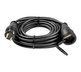 ЗУБР Удлинитель-шнур "КГ 325-Ш", 30 м, 4000 Вт, 1 гнездо, IP44, КГ 3х2,5 мм2, 55017-30 