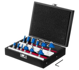 Набор фрез по дереву (12 шт; хвостовик 8 мм) Зубр 28796-H12 