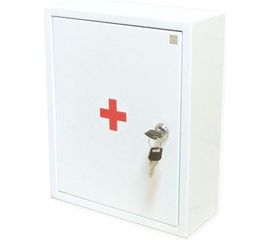 Аптечка для оказания первой помощи работникам ФЭСТ футляр металлический шкаф 380x160x300 Раб/мет.шк 
