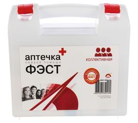 Коллективная аптечка для одного рабочего места в пластиковом кейсе ФЭСТ ф.1 