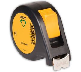 Рулетка 8 м х 25 мм DEKOR HASSAN корпус из ударопрочного эргономичного пластика HELIX SOFT 858 