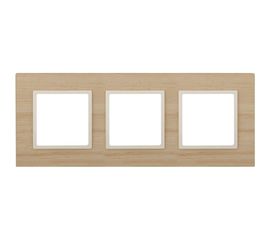 Рамка ЭРА 14530311 Elegance на 3 поста, дерево, слоновая кость Б0034582 