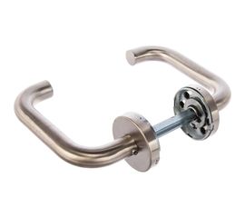 Гарнитур DOORLOCK DL 038/F-S9/55 PZ U-form Rt нерж. сталь, универс. монтаж, розетка 55мм, шпиндель 9мм 73308 