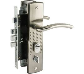 Врезной замок НОРА-М N200 96 левый мат. никель 15556 