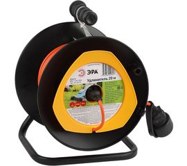 Удлинитель ЭРА, силовой, RPx12x120m, на пластиковой катушке, б/з, 1 гн, 20м, ПВС 2x1, Б0046832 