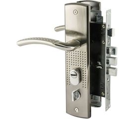 Врезной замок НОРА-М N200 96 правый мат. никель 15557 