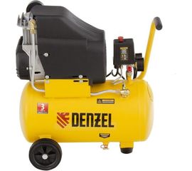 Воздушный компрессор DENZEL DLC1300/24 безмасляный 1,3 кВт, 24 литра, 206 л/мин 58171 