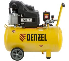 Воздушный компрессор DENZEL DK1800/50,Х-PRO 1,8 кВт, 280л/мин, 50л 58068 