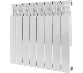 Биметаллический радиатор ROMMER Optima BM 500 8 секций RAL9016 89572 