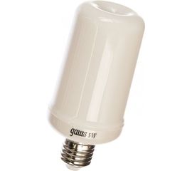 Лампа Gauss LED T65 Flame 5W E27 20-80lm 1500K 1/10/100 SQ157402105 