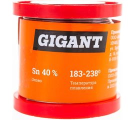 Припой ПОС 40, проволока 1 мм, 200 г Gigant GT-096 