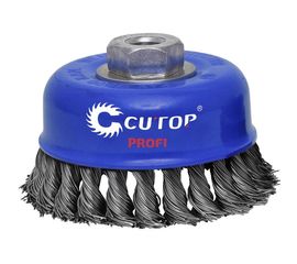 Щетка чашка (65 мм; М14; крученая проволока 0.5 мм) для УШМ CUTOP 82-520 
