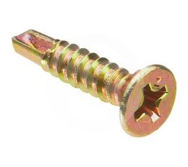 Оконный саморез со сверлом Kenner Жёлтый цинк под автомат 3,9х35 Kn 500шт сжс3935ф 