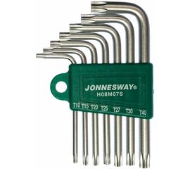 Комплект угловых ключей Jonnesway TORX H08M07S 