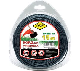 Корд триммерный (2.0 мм; 90 м; витой квадрат) DDE 644-993 