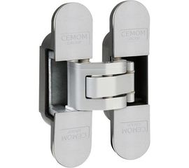 Скрытая петля CEMOM MOATTI ESTETIC 978 матовый хром, регулируемая, вес полотна 40кг, 23x95мм 51535 