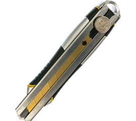 Строительный нож 25 мм в металлическом корпусе с винтовым зажимом Inforce 06-02-13 