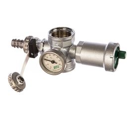 Хромированный узел FAR 1" авт. воздухоотвод., термометр и сливной кран FK 3438 1 