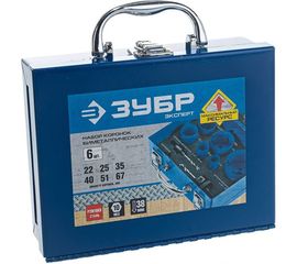 Набор биметаллических коронок ЭКСПЕРТ (6 шт.) ЗУБР 29531-H6-2 