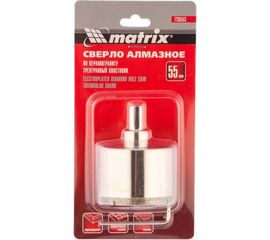 Сверло алмазное по керамограниту (55х67 мм; 3-гранный хвостовик) MATRIX 726553 