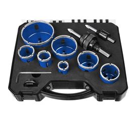 Набор алмазных коронок ЗУБР Профессионал 7 шт.: диам. 20, 25, 32, 35, 40, 50, 68, 60-100Р 29870-H7_z01 