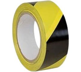 ПВХ лента ОПП для разметки Mehlhose GmbH толщина 190 мкм, цвет желто-черный KMLW05033 