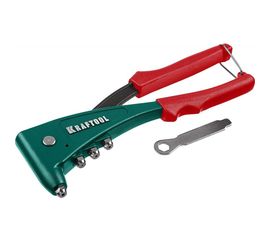 Заклепочник с литым корпусом Kraftool "X-5F" 2.4-4.8 мм - алюминий и сталь, 2.4-4.0 - неж сталь, в кейсе, с набором заклепок 31173-H6_z01 