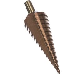 Сверло ступенчатое по стали и цветным металлам КОБАЛЬТ (4-30 мм; 14 ступеней; Р6М5) ЗУБР 29672-4-30-14_z01 