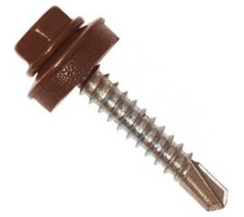 Кровельный саморез Daxmer 4,8х35 RAL 8017 250шт 03943 