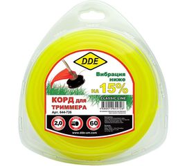 Корд триммерный (2.0 мм; 60 м; круг) DDE 644-726 
