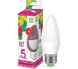 Светодиодная лампа ASD LED-СВЕЧА-std 5Вт 230В Е27 6500К 450Лм 4690612034096 