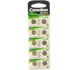 Батарейка для часов Camelion G8 BL-10 Mercury Free AG8-BP10 0%Hg 391A/LR1120/191 12816 