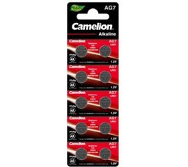 Батарейка для часов Camelion G7 BL-10 Mercury Free AG7-BP10 0%Hg 395A/LR927/195 12815 