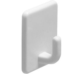 Самоклеящийся крючок Amig пластик, белый, 2 шт. в дисп. 17459 