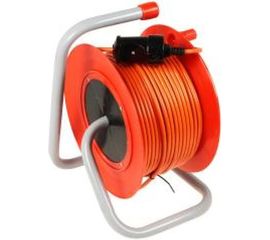 Силовой удлинитель на катушке, 40м, выносная розетка LUX, К1-0-40 