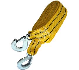 Буксировочный трос AutoStandart 2 т, ленточный, 4.5 м, с 2 крюками, в чехле 107306 