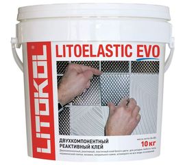 Двухкомпонентный клей LITOELASTIC EVO LITOKOL, 10kg bucket 484140003 