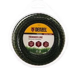 Двухкомпонентная леска для триммера квадрат 2,65 мм 15 м EXTRA CORD DENZEL 96125 