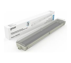 Линейный светильник GAUSS СПП-Т8-G13 INDUSTRY 220-230V IP65 660х107х61мм для LED ламп 1/8 909410260 