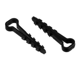 Дюбель-хомут DM PLAST 5-10 для плоского кабеля, черный, 100 шт dx5-10-1dm 