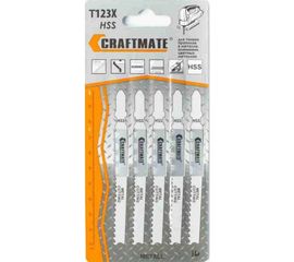 Пилка по металлу T 123 X-PROGRESSOR (5 шт; 75х100 мм; HSS) для лобзика Novocraft T123XHSS 