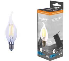 Светодиодная лампа ECON, LED CNT 6Вт E14 4200K B35 FIL 926110 