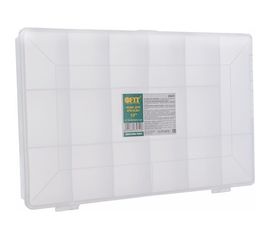 Ящик-органайзер прозрачный для крепежа (275х185х42 мм) FIT 65641 