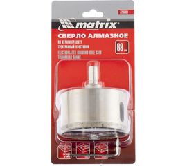 Сверло алмазное по керамограниту (68х67 мм; 3-гранный хвостовик) MATRIX 726683 