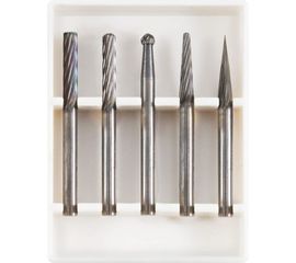 Шарошки твердосплавные (5 шт; хвостовик 3 мм) FIT HQ 36601 