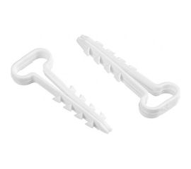 Дюбель-хомут DM PLAST 6-14 для плоского кабеля, белый, 100 шт dx6-14dm 