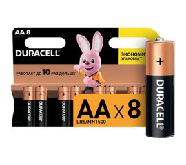 Элемент питания Duracell LR6-8BL BASIC 8шт C0037387 