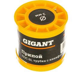 Припой ПОС 61 (2 мм; 200 г; трубка с канифолью) Gigant SP-002 