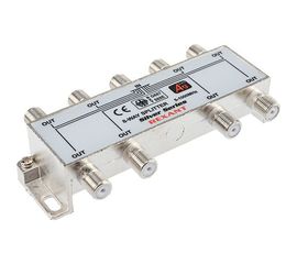 Делитель REXANT ТВ х 8 + 9шт. F BOX 5-1000 МГц Silver 05-6105 
