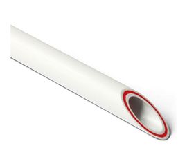 Армированная стекловолокном труба PRO AQUA PP-R RUBIS SDR 7.4 Белая 4 м d-110 мм PA35024P 